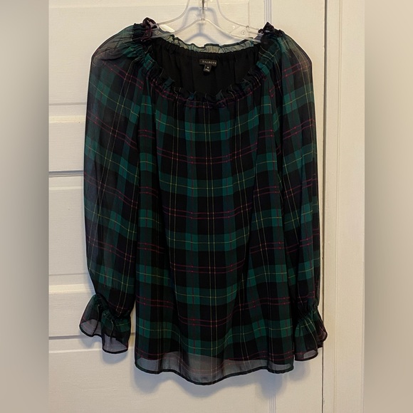 EUC Talbots Tartan Plaid Popover - Picture 4 of 6